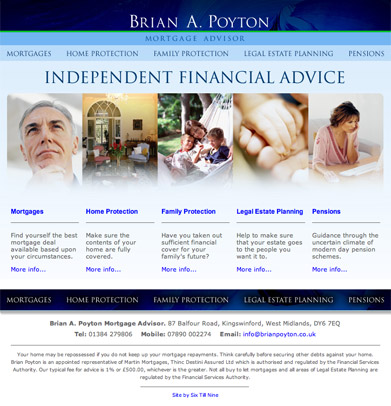 Brian A. Poyton Website Design